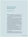 Total Abdominal Hysterectomy - Association of Surgical Technologists