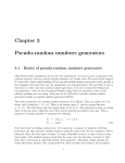 Chapter 3 Pseudo-random numbers generators