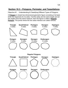 Section 10.3 – Polygons, Perimeter, and Tessellations – pg 126
