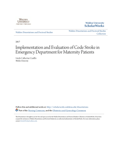 Implementation and Evaluation of Code Stroke in Emergency