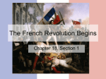 The French Revoluton Begins
