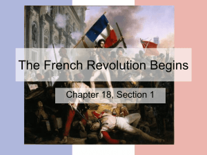The French Revoluton Begins