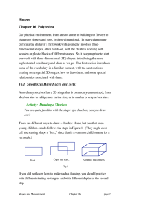 Shapes Chapter 16 Polyhedra