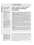 Cystic Lesions of the Breast: Sonographic-Pathologic