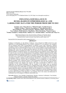 influenza surveillance in russia based on epidemiological and
