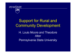 Support for Rural and Community Development