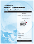 International Core Curriculum - CoA-OMP
