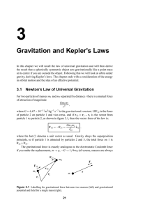 Gravitation and Kepler`s Laws