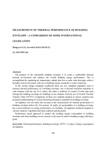 measurement of thermal performance of building envelope