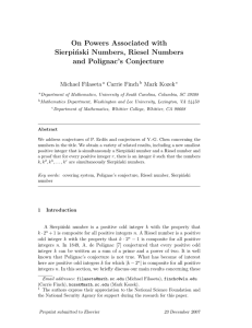 On Powers Associated with Sierpinski Numbers, Riesel Numbers