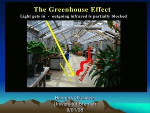 The Greenhouse Effect - pep