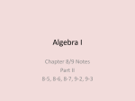 Algebra I - Windsor C