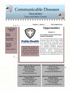 Communicable Diseases - Taney County Health Department
