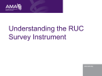 AMA/Specialty Society RVS Update Committee (RUC) Survey