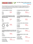College for Kids Geometry Test Answer Key