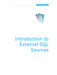 Introduction to External SQL Sources