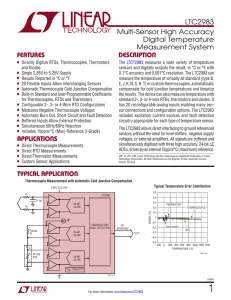 LTC2983 - Multi-Sensor High Accuracy Digital Temperature