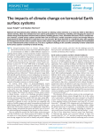 The impacts of climate change on terrestrial Earth surface systems