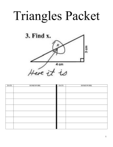 Classifying Triangles by Angle Measure