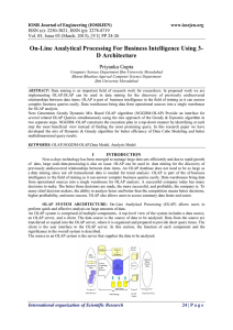 ON-LINE ANALYTICAL PROCESSING FOR BUSINESS