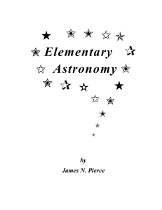Elementary Astronomy - MavDISK - Minnesota State University