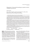 Management of intracranial hemorrhage in patients with left