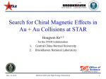 Search for Chiral Magnetic Effects in Au + Au Collisions at STAR