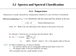 3.2 Spectra and Spectral Classification