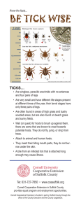 BE TICK WISE - Cornell Cooperative Extension of Suffolk County