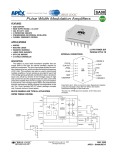 Pulse Width Modulation Amplifiers