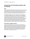 Comparing and Contrasting Judaism with Christianity