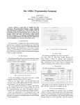 The CORA Programming Language