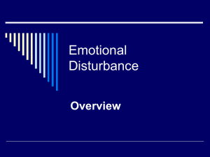 Emotional Disturbance - National Association of Special Education