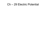 29 Electric Potential