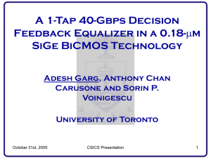 Slides - EECG Toronto - University of Toronto