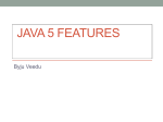 Java 5 features