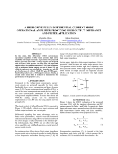 a high-drive fully differential current mode operational