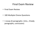 PPT: Final Exam Review