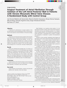 Surgical Treatment of Atrial Fibrillation Through Isolation of the Left