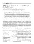Stabilization of Quinapril by Incorporating Hydrogen Bonding