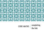 Core Maths - Yorkshire Ridings Maths Hub