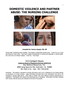 domestic violence - Key Medical Resources