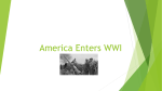 America Enters WWI