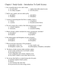 Chapter 1 Study Guide – Introduction To Earth Science 1. For a