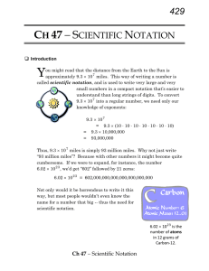 ch 47 - scientific notation