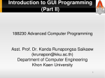 Introduction to GUI Programming