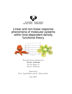 Linear and non-linear response phenomena of molecular systems