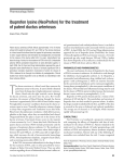 Ibuprofen lysine (NeoProfen) for the treatment of patent ductus