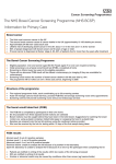 The NHS Bowel Cancer Screening Programme (NHS BCSP