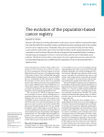 The evolution of the population-based cancer registry